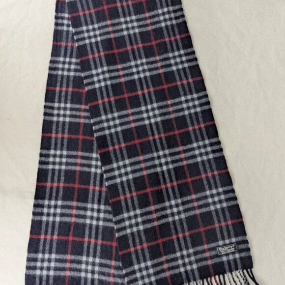 Authentic Burberry's Cashmere Check Scarf Blue – Unisex – Pre-Owned – Great Buy - Picture 3 of 7